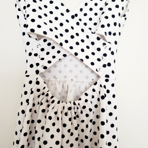 Anthropologie black and white polka dot tank dress - Picture 8 of 8